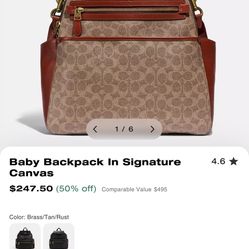 Coach Backpack