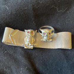 Owl Ring And Bracelet