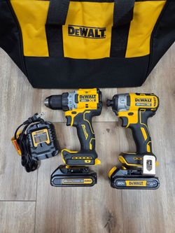 NEW DeWalt 20V XR Brushless Drill & XR 3-Speed Impact Driver Combo Kit