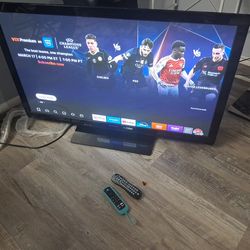 42 inch Panasonic TV fire stick  with remote works excellent