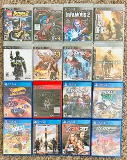 PS3 & PS4 used games, tested lot