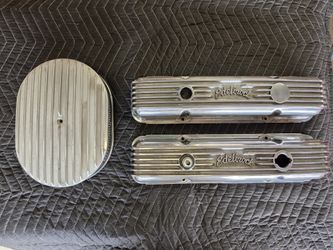 Edelbrock valve covers, air cleaner