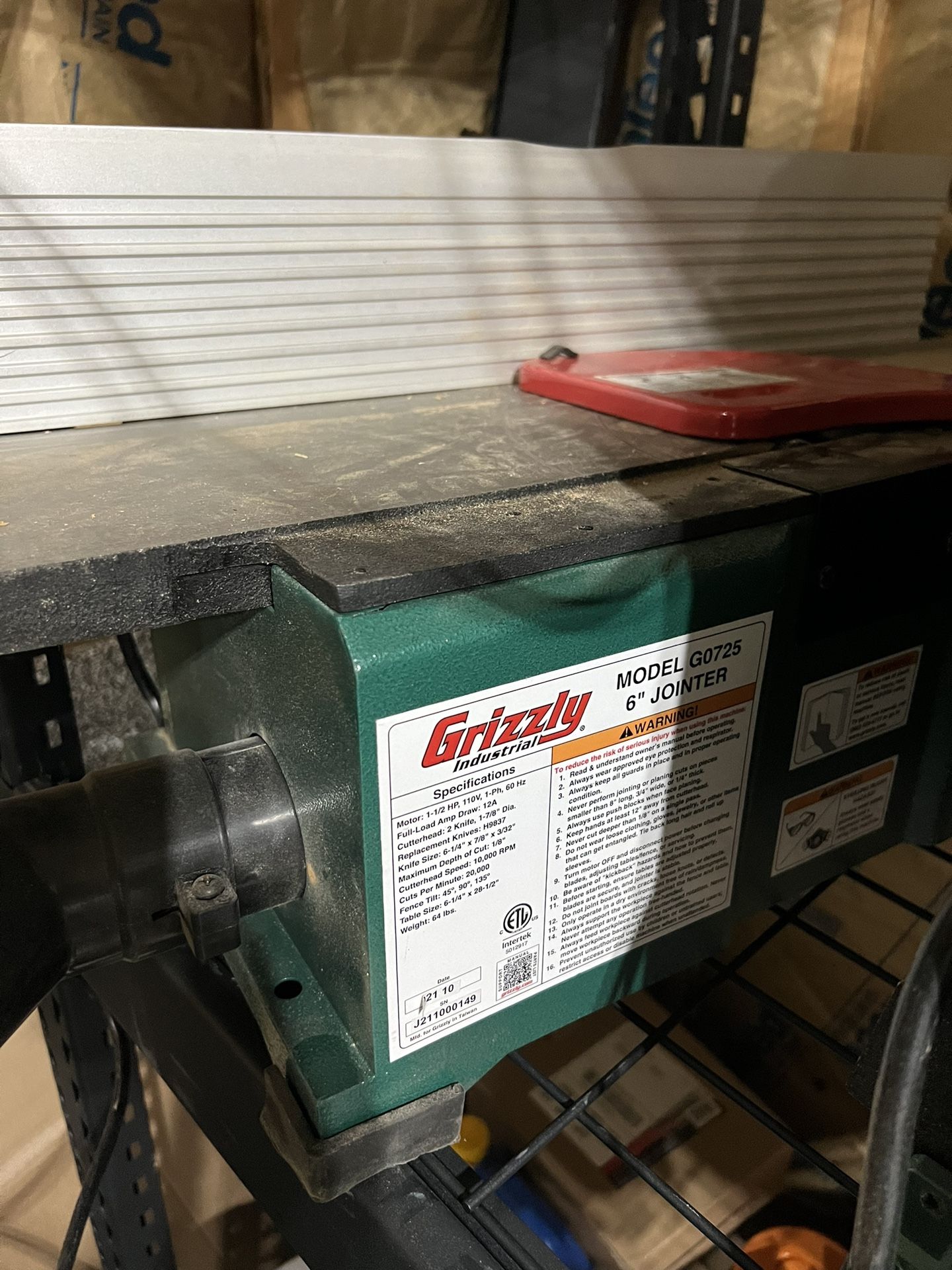 6" Jointer