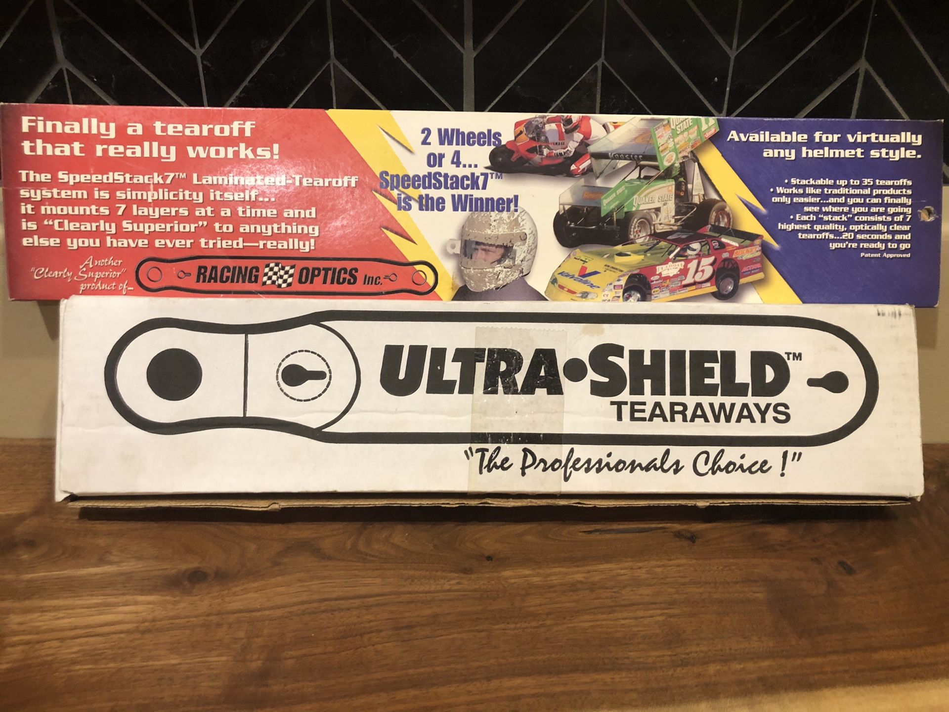 Tear Offs Ultra-Shield & Racing Optics - Full Box + Extra