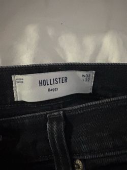 hollister baggy black jeans