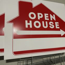 Open House Signs