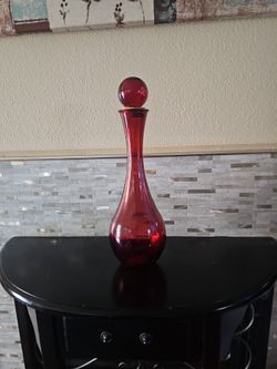 Red Glass Decor