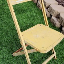 Vintage Children's Folding Steel Chair