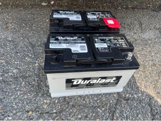 2 duralast H7 AGMEL car batteries 850CCA