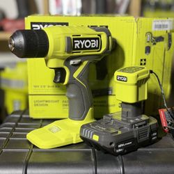 RYOBI ONE+ 18V Cordless 3/8 in. Drill/Driver Kit with 1.5 Ah Battery and Charger
