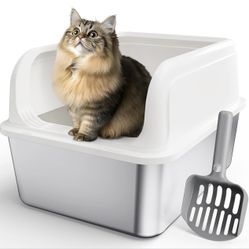 Stainless Steel Cat Litter Box