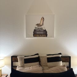 Designer inspired printed canvas home decor