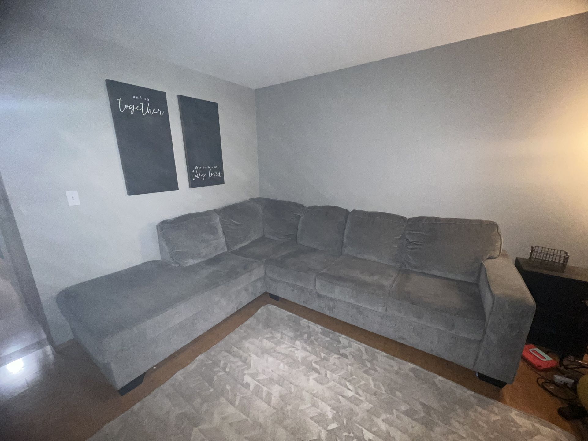 Pullout bed sectional Couch