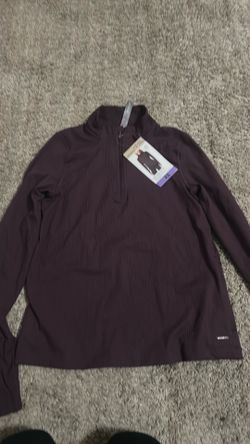 Active ribbed 1/2 zip top size XS new