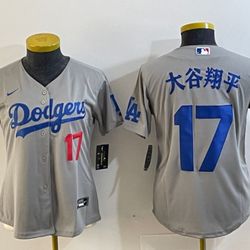 WOMEN'S and KID'S LOS ANGELES DODGERS OHTANI BASEBALL JERSEY 