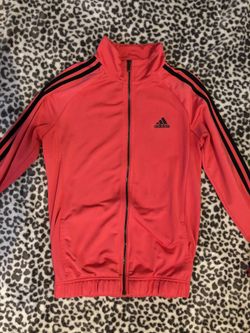 Hot pink adidas sweater