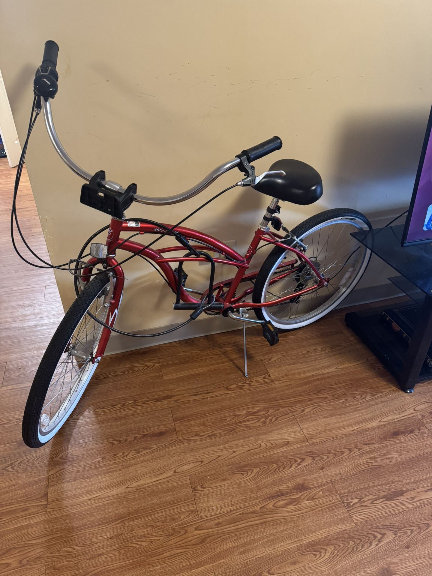 Red Bicycle Cruiser