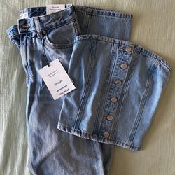 Brand New Pull & Bear Denim Set (XS)