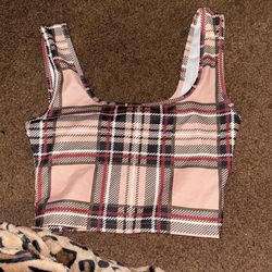 Shein Plaid top