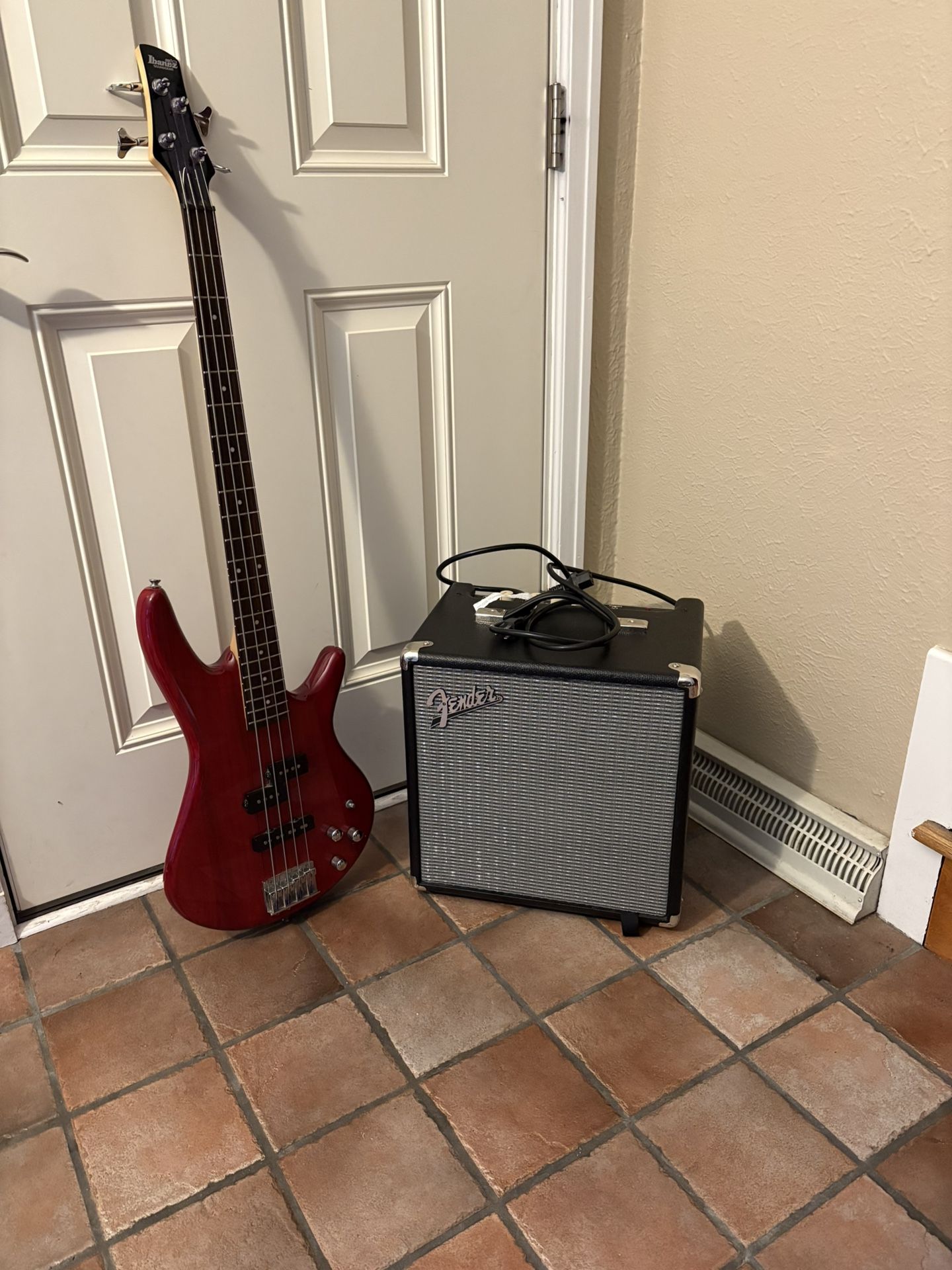 Electric Bass And Amp