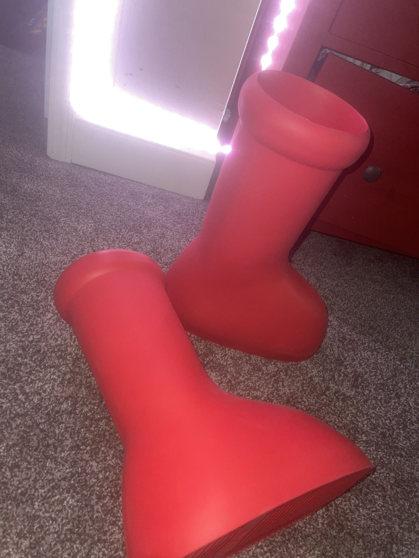 Big red boots size 11