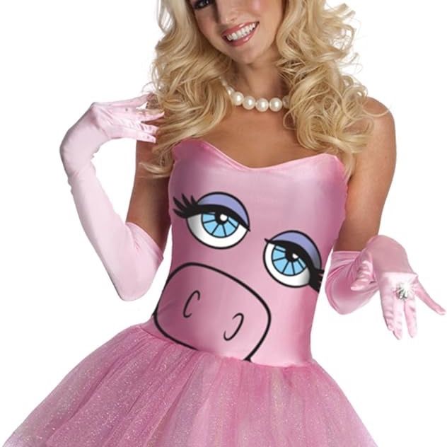 miss piggy pink dress Rubies Costume Large : Clothing, Shoes & Jewelry Chaos ensues when Kermits look Buy Muppets Most Wanted Plush