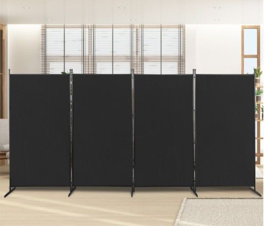 Fabric 4 Panel Room Divider