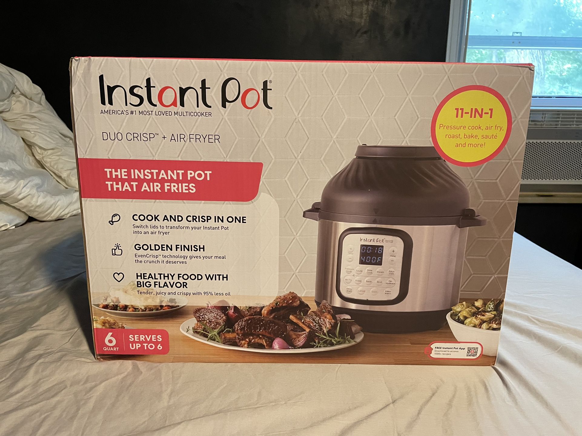 Instant Pot 6-Quart Duo Crisp + Air Fryer