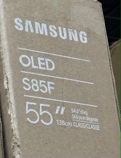 SAMSUNG 55-Inch Class OLED 4K S85F Series HDR Smart TV w/Dolby Atmos, Object Tracking Sound Lite, Laser Slim Design, Motion Xcelerator, Real Depth Enh
