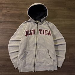 Men’s Grey Nautica Zip Up hoodie