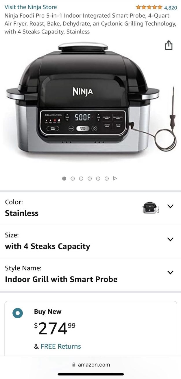 Foodi Smart Ninja In Air Fryer Walmart Ninja Foodi 4Qt In Indoor