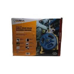 Cobra BC260 5/16in X 50ft Cable Drum Machine Drain Auger Model OPEN BOX
