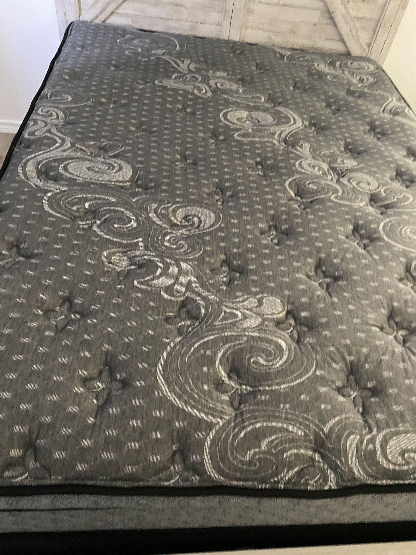 Almost New Queen Bedroom Set. Mattress And Box Spring Included for Sale