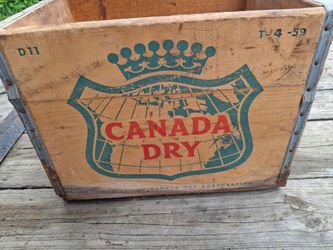 Canada Dry wood crate
