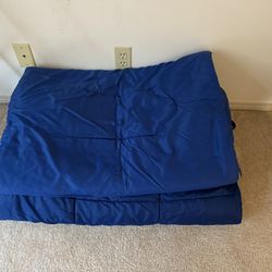 Two  Vintage Blue Sleeping Bags White Stag