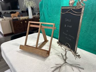 Wooden Book Stand / Cookbook Holder