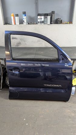 2016-2017-2018-2019-2020-2021-2022-2023 TOYOTA TACOMA FRONT LEFT DOOR OEM USED #10872