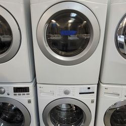 LGFront Load Washer and Stackable Gas Dryer Set