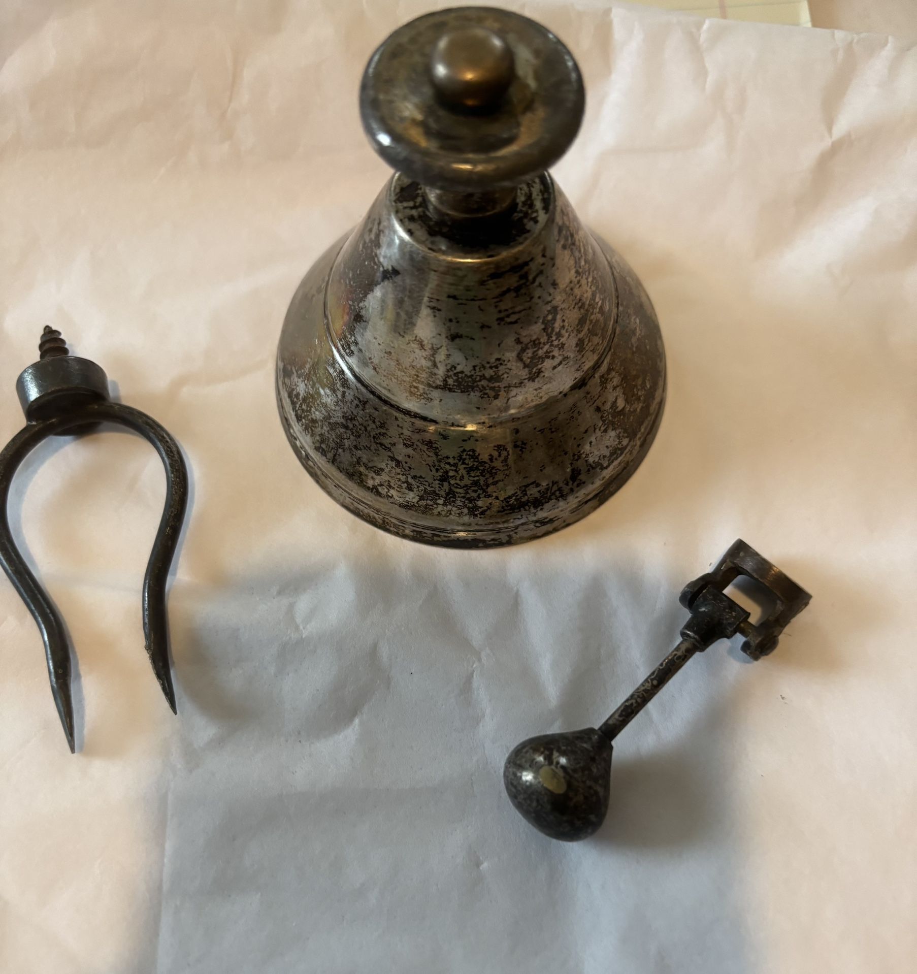 Antique Silver Bell and Caliper