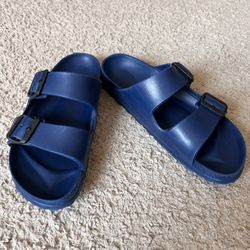 Birkenstock Women's Arizona EVA Sandal Navy Size 38