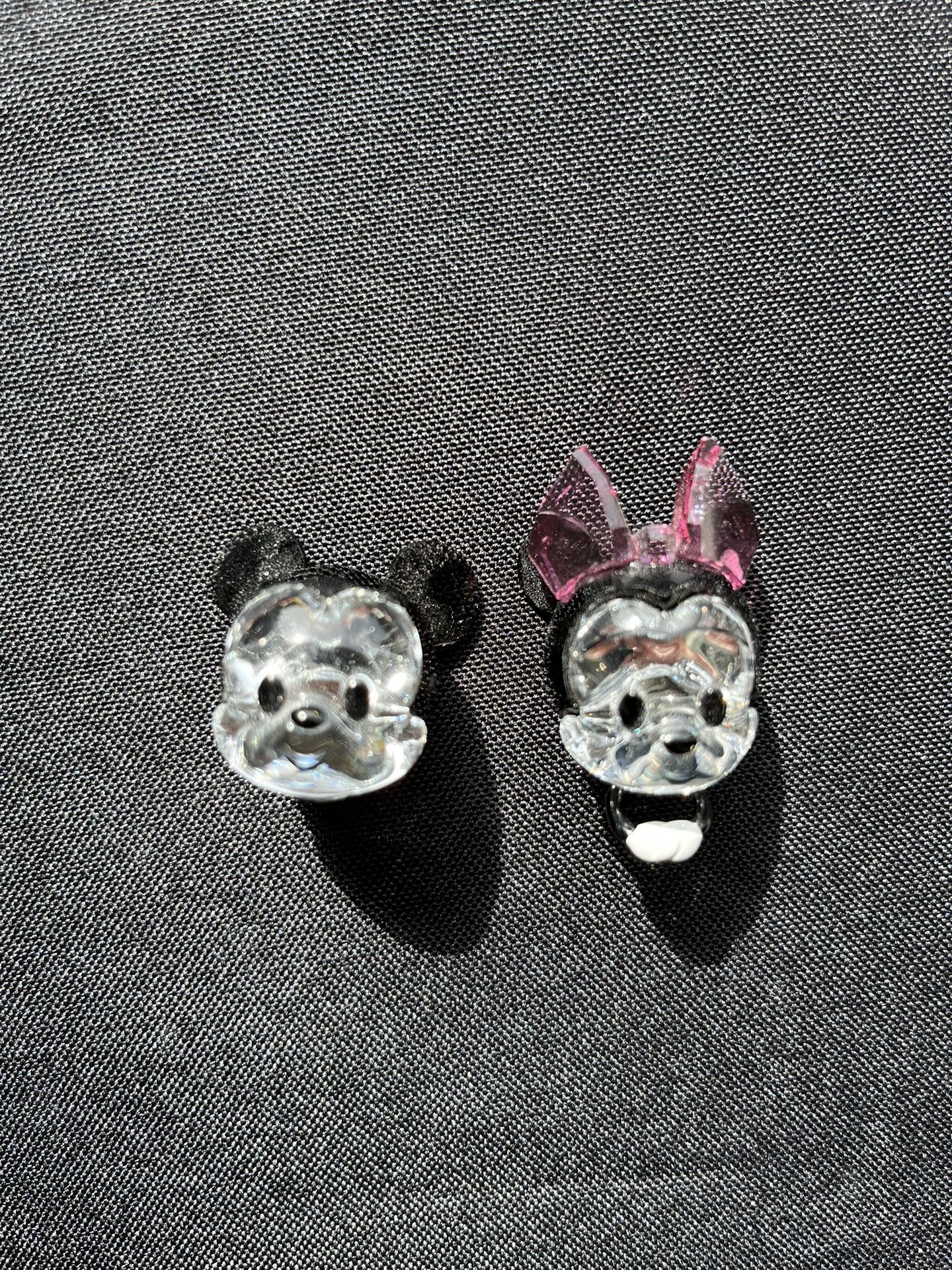 Mickey And Minnie Mouse Swarovski Crystal Heads 