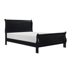 Black Sleigh bed In King