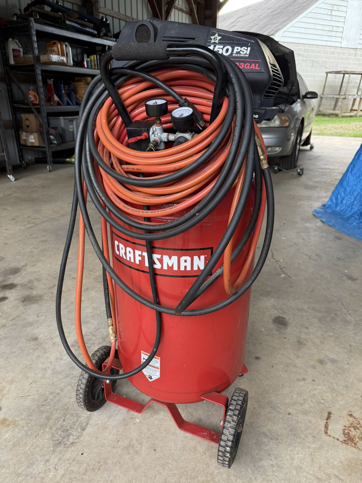Craftsman Air Compressor 33 Gallons 150 Psi Barely Used