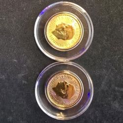 2x 1/2 Oz GOLD Britannas 