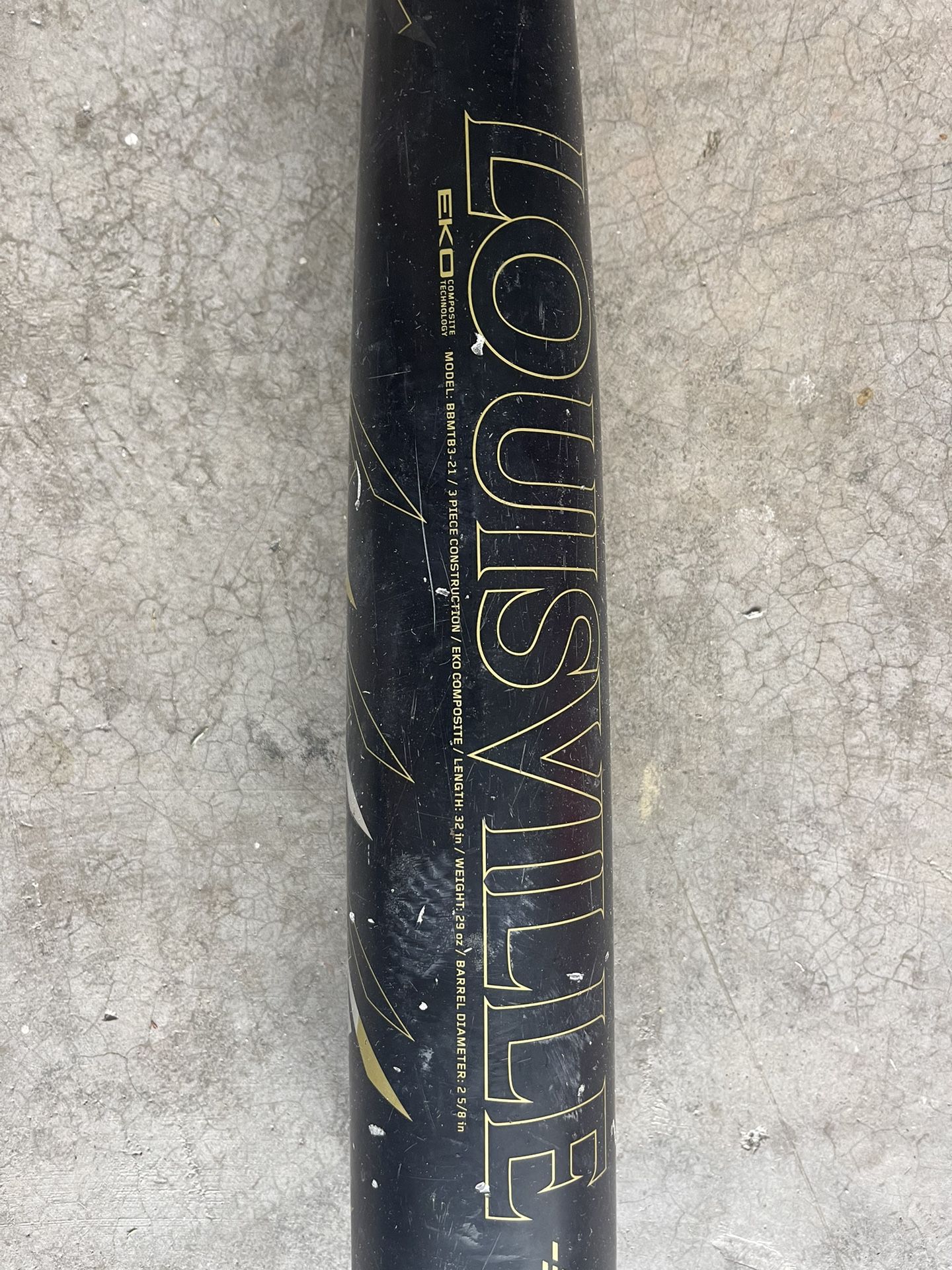 Louisville Slugger Black/Gold Meta 32/29 BBCOR Baseball Bat