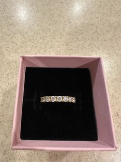 Pandora Eternity Ring - Size 7  Gold Plated - Excellent Condition Like New