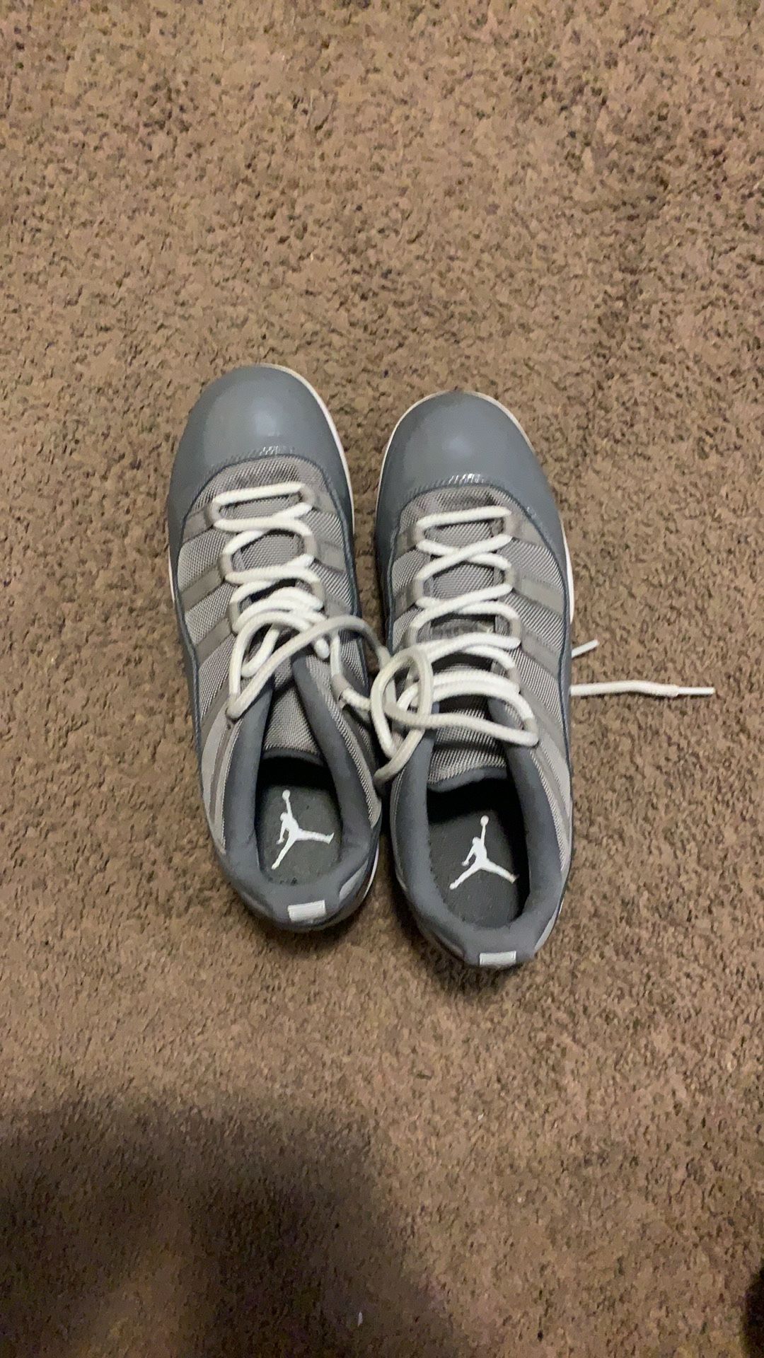 Jordan 11 Cleats “Cool Grey”
