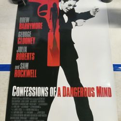 "Confessions Of A Dangerous Mind" Original One-sheet Movie Poster 27x40 (2003) D/S