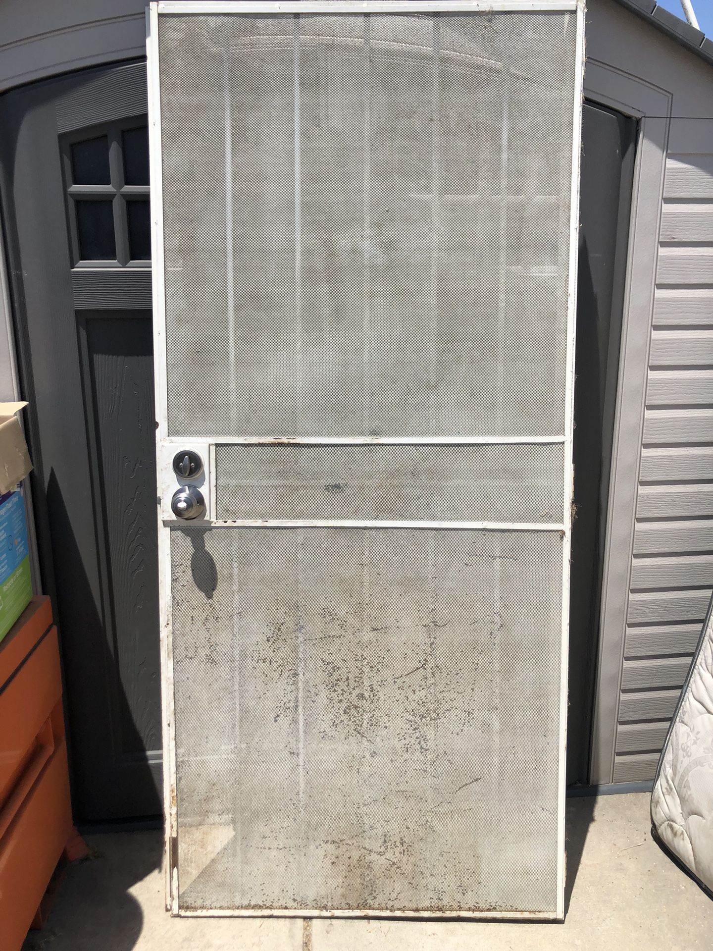 Metal Front Screen Door Used Came Out Of 36x80