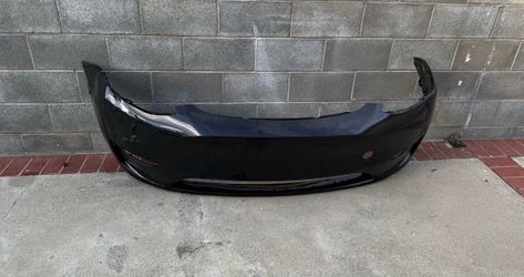 Tesla model Y 2020-2025 front bumper cover for repairs black color